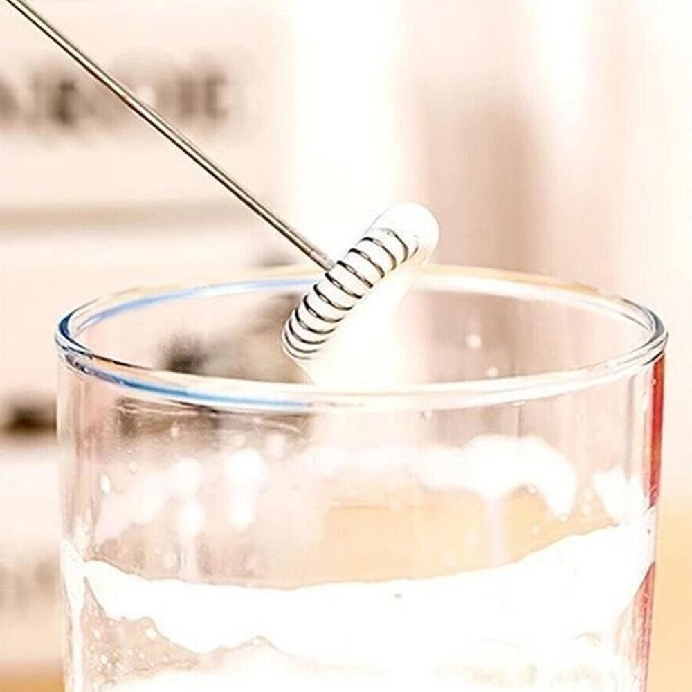 2Pcs Electric Mini Foamer Milk Frother Egg Beater Stirrer Whisk Mixer Kitchen Tool V1263-JX-7221