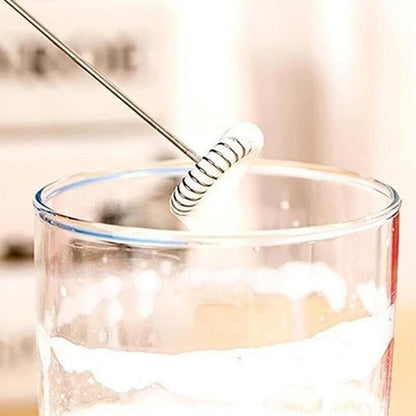 2Pcs Electric Mini Foamer Milk Frother Egg Beater Stirrer Whisk Mixer Kitchen Tool V1263-JX-7221