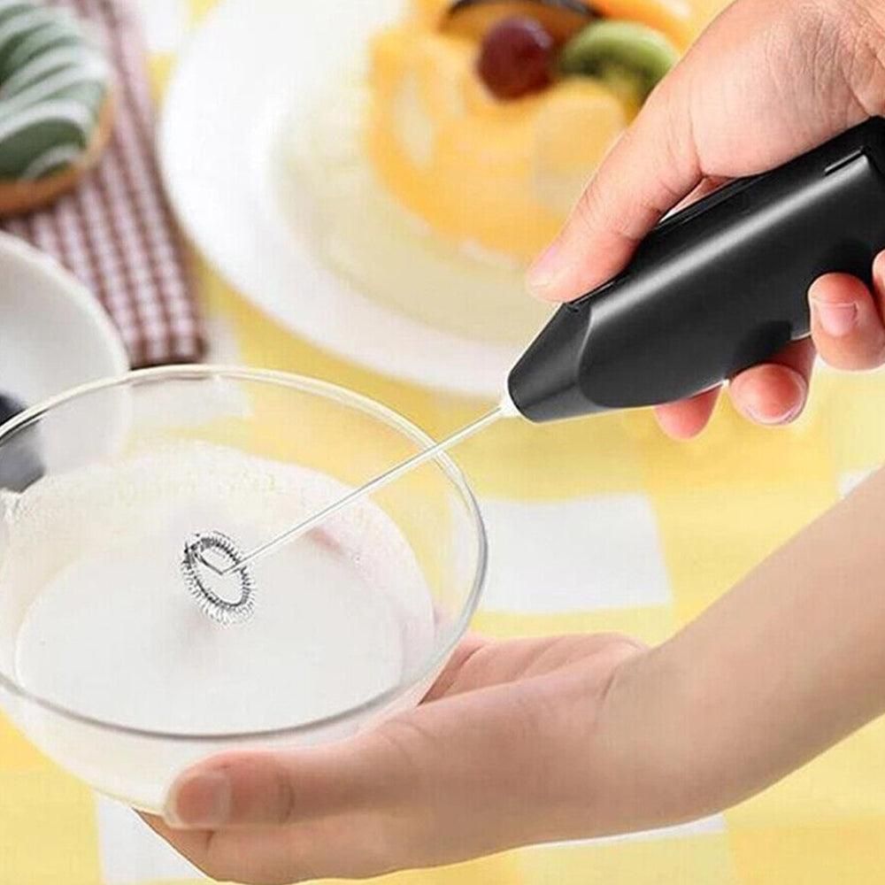 2Pcs Electric Mini Foamer Milk Frother Egg Beater Stirrer Whisk Mixer Kitchen Tool V1263-JX-7221