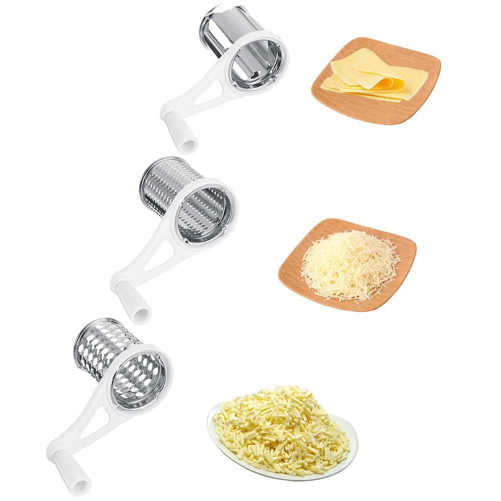 3 in 1 Handheld Manual Rotary Vegetable Chopper Cutter Meat Mincer Cheese Slicer Shredder V1263-JX-7222