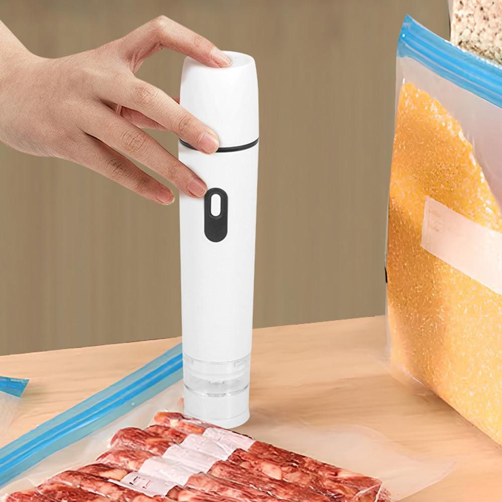 Compact Vacuum Sealer with 15 Reusable Bags V1263-JX-7225