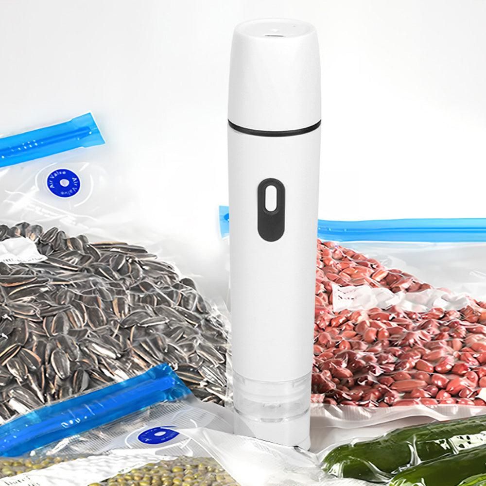 Compact Vacuum Sealer with 15 Reusable Bags V1263-JX-7225