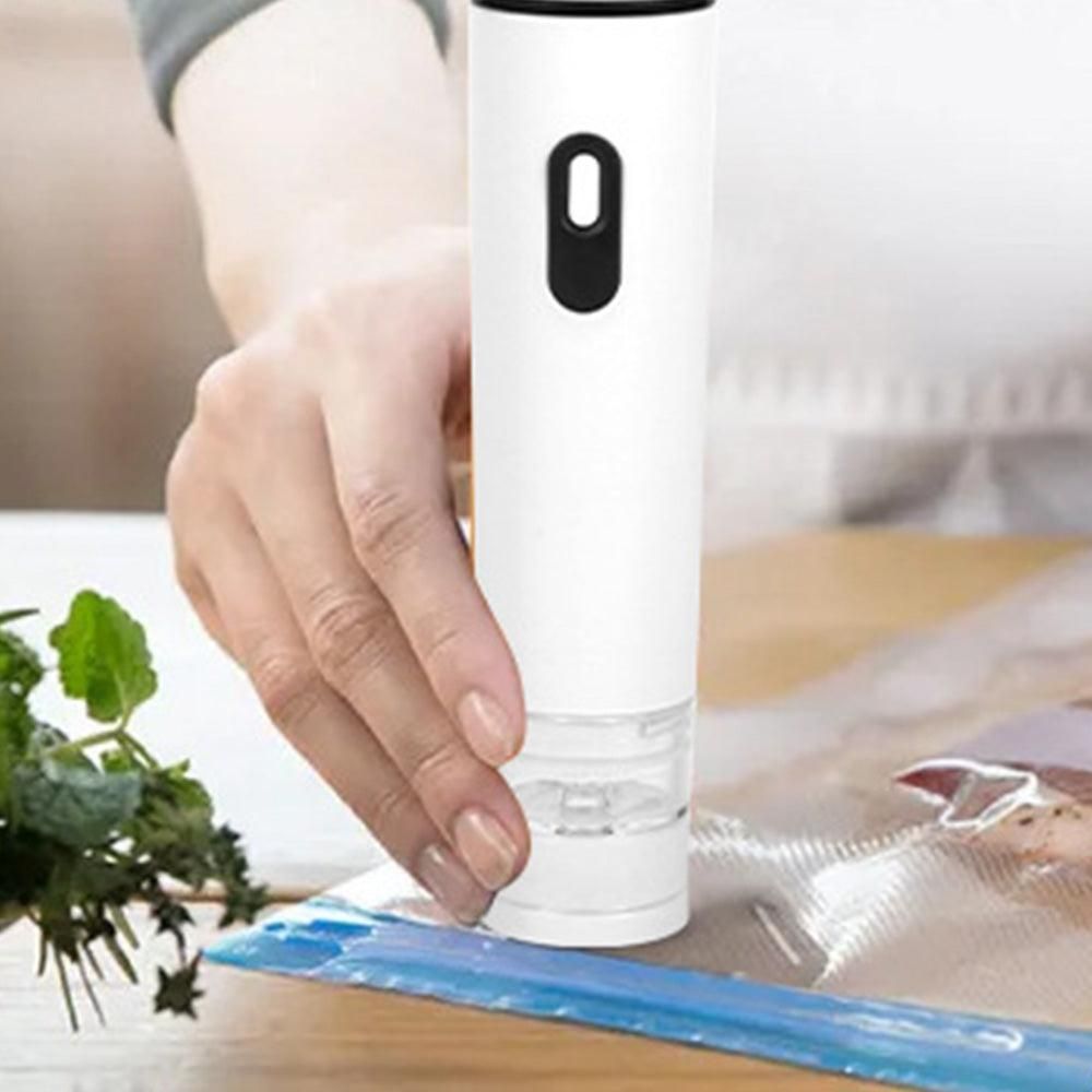 Compact Vacuum Sealer with 15 Reusable Bags V1263-JX-7225