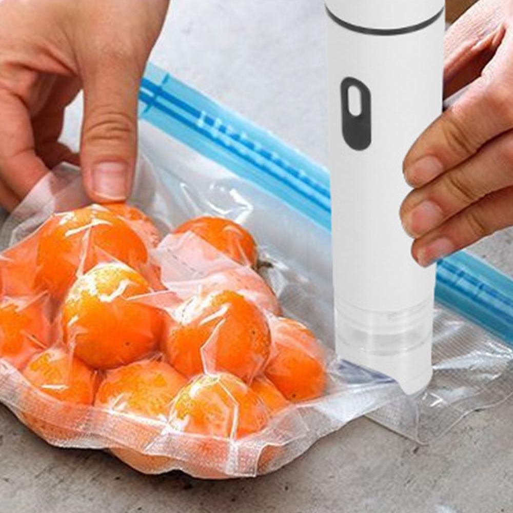 Compact Vacuum Sealer with 15 Reusable Bags V1263-JX-7225