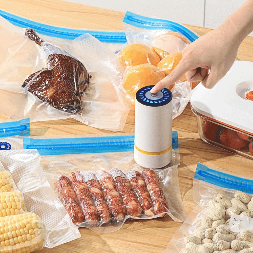 Compact Vacuum Sealer for Food USB Rechargeable Portable Sealer with Bags V1263-JX-7226
