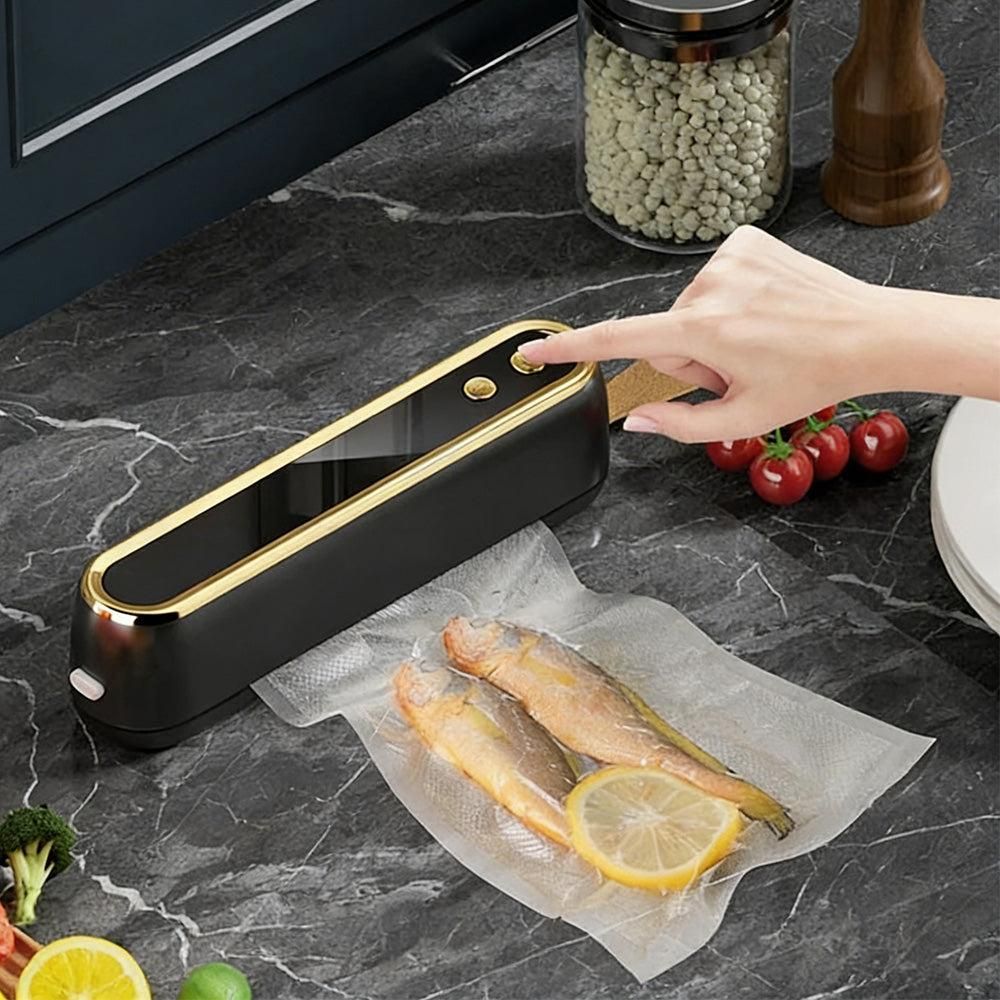 Cordless Portable Mini Vacuum Sealer Machine Black V1263-JX-7228-2