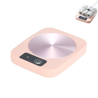 Electric Coffee Mug Warmer Milk Food Hot Plate Cup Warmer for Home Office Pink V1263-JX-7229-1