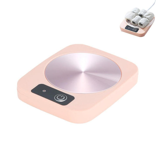 Electric Coffee Mug Warmer Milk Food Hot Plate Cup Warmer for Home Office Pink V1263-JX-7229-1