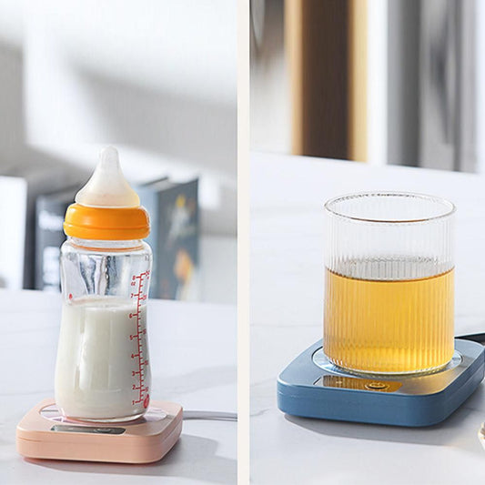 Electric Coffee Mug Warmer Milk Food Hot Plate Cup Warmer for Home Office Pink V1263-JX-7229-1