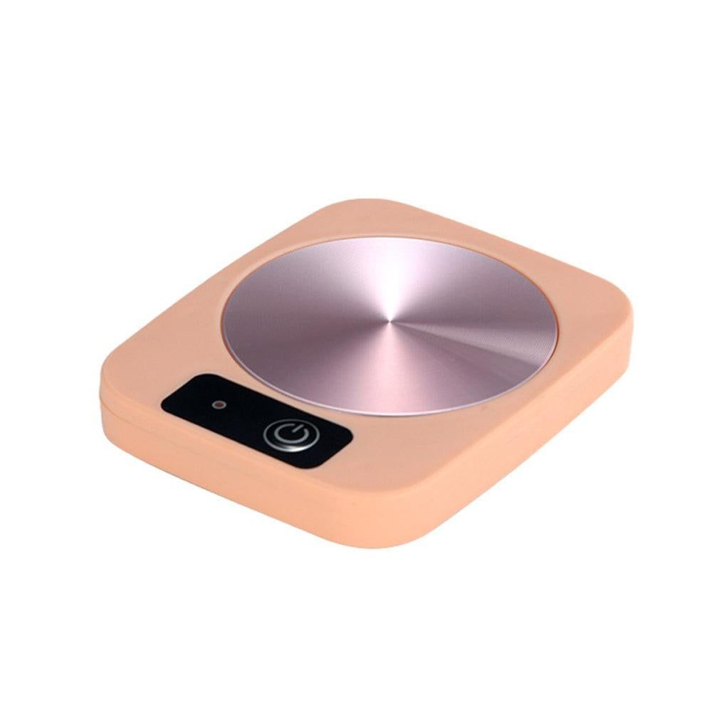 Electric Coffee Mug Warmer Milk Food Hot Plate Cup Warmer for Home Office Pink V1263-JX-7229-1
