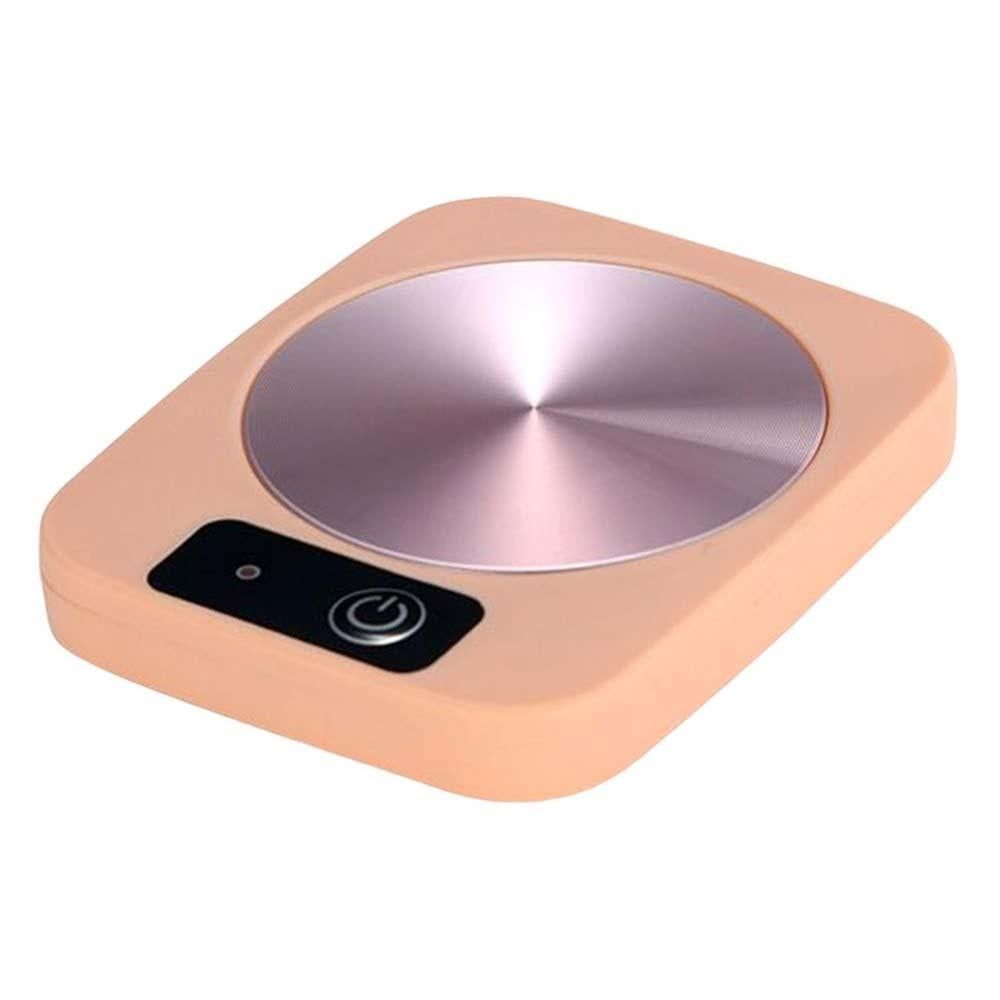 Electric Coffee Mug Warmer Milk Food Hot Plate Cup Warmer for Home Office Pink V1263-JX-7229-1