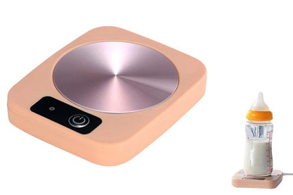 Electric Coffee Mug Warmer Milk Food Hot Plate Cup Warmer for Home Office Pink V1263-JX-7229-1