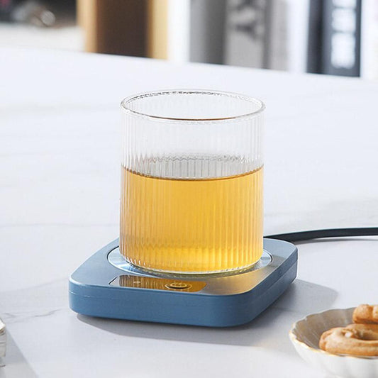 Electric Coffee Mug Warmer Milk Food Hot Plate Cup Warmer for Home Office Blue V1263-JX-7229-2