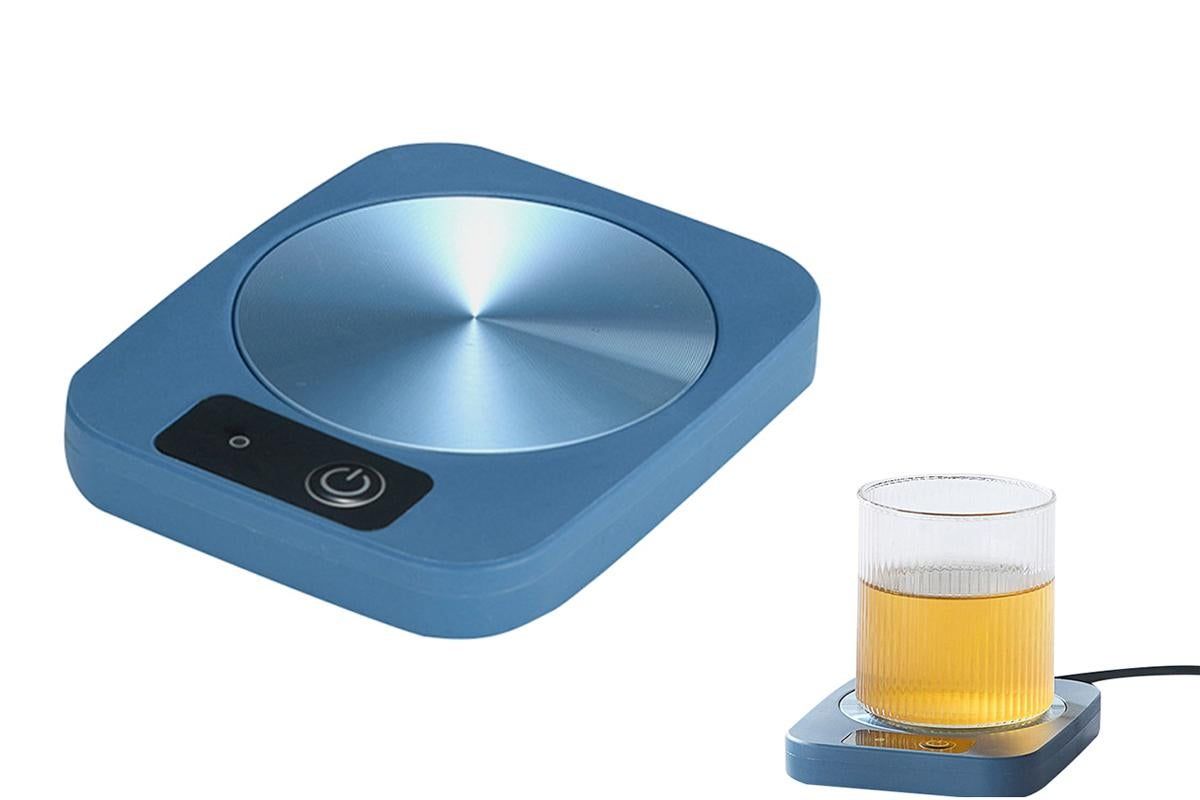 Electric Coffee Mug Warmer Milk Food Hot Plate Cup Warmer for Home Office Blue V1263-JX-7229-2