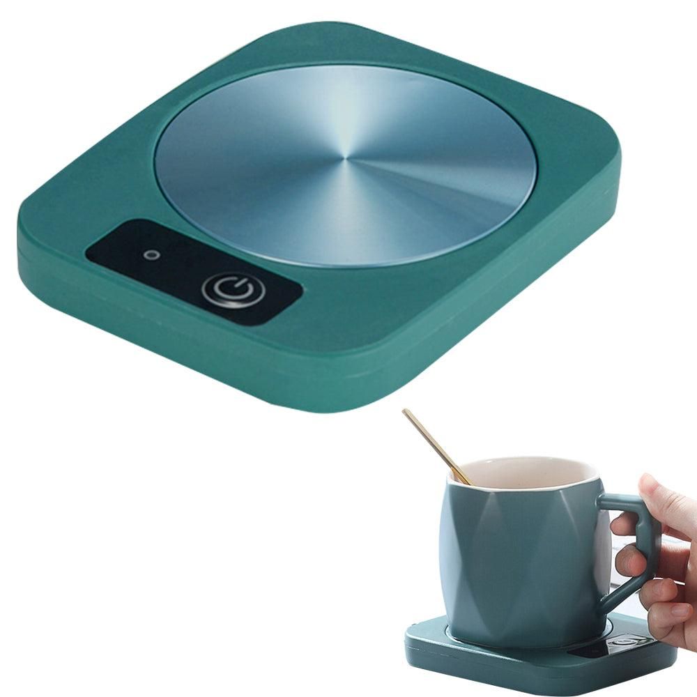 Electric Coffee Mug Warmer Milk Food Hot Plate Cup Warmer for Home Office Green V1263-JX-7229-3
