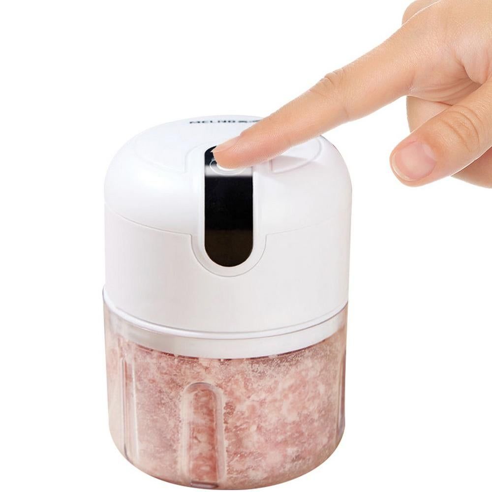 Electric Mini Garlic Chopper Wireless Portable Mini Food Processor Mincer Blender Mixer V1263-JX-7232