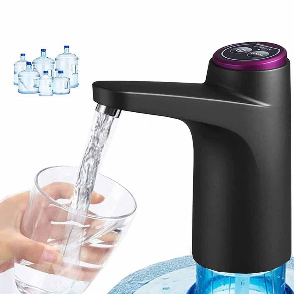 Electric Water Dispenser Pump Automatic Water Bottle Pump for Universal Bottle Black V1263-JX-7233-1