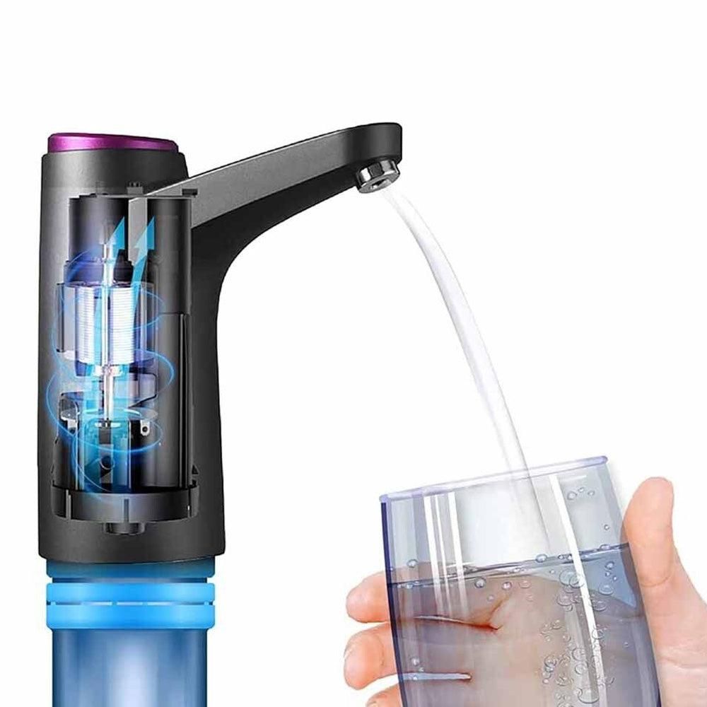 Electric Water Dispenser Pump Automatic Water Bottle Pump for Universal Bottle Black V1263-JX-7233-1