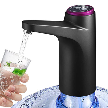 Electric Water Dispenser Pump Automatic Water Bottle Pump for Universal Bottle Black V1263-JX-7233-1