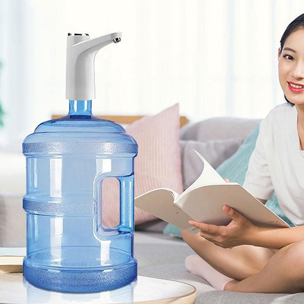 Electric Water Dispenser Pump Automatic Water Bottle Pump for Universal Bottle White V1263-JX-7233-2
