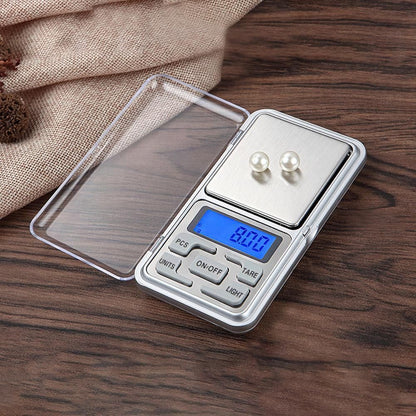 Mini Digital Pocket Scale 0.01g/500g Portable Kitchen LCD Gram Scale V1263-JX-7235