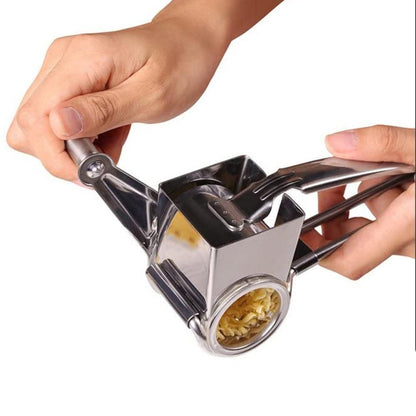 Stainless Steel Rotary Cheese Grater Cheese Cutter with 4 Rotary Drums Kitchen Tools V1263-JX-7239
