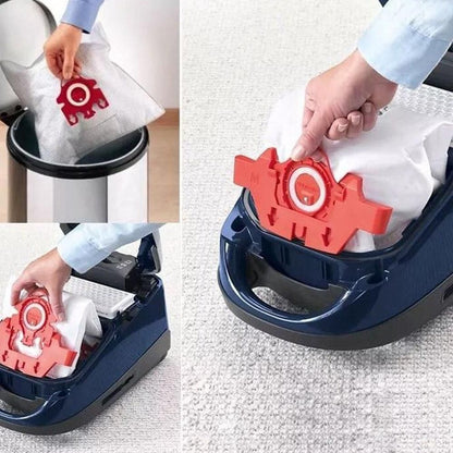 10Pcs Vacuum Cleaner Bags Replacement Dust Bags Compatible with Miele Vacuum Cleaner Red V1263-JX-7240-2