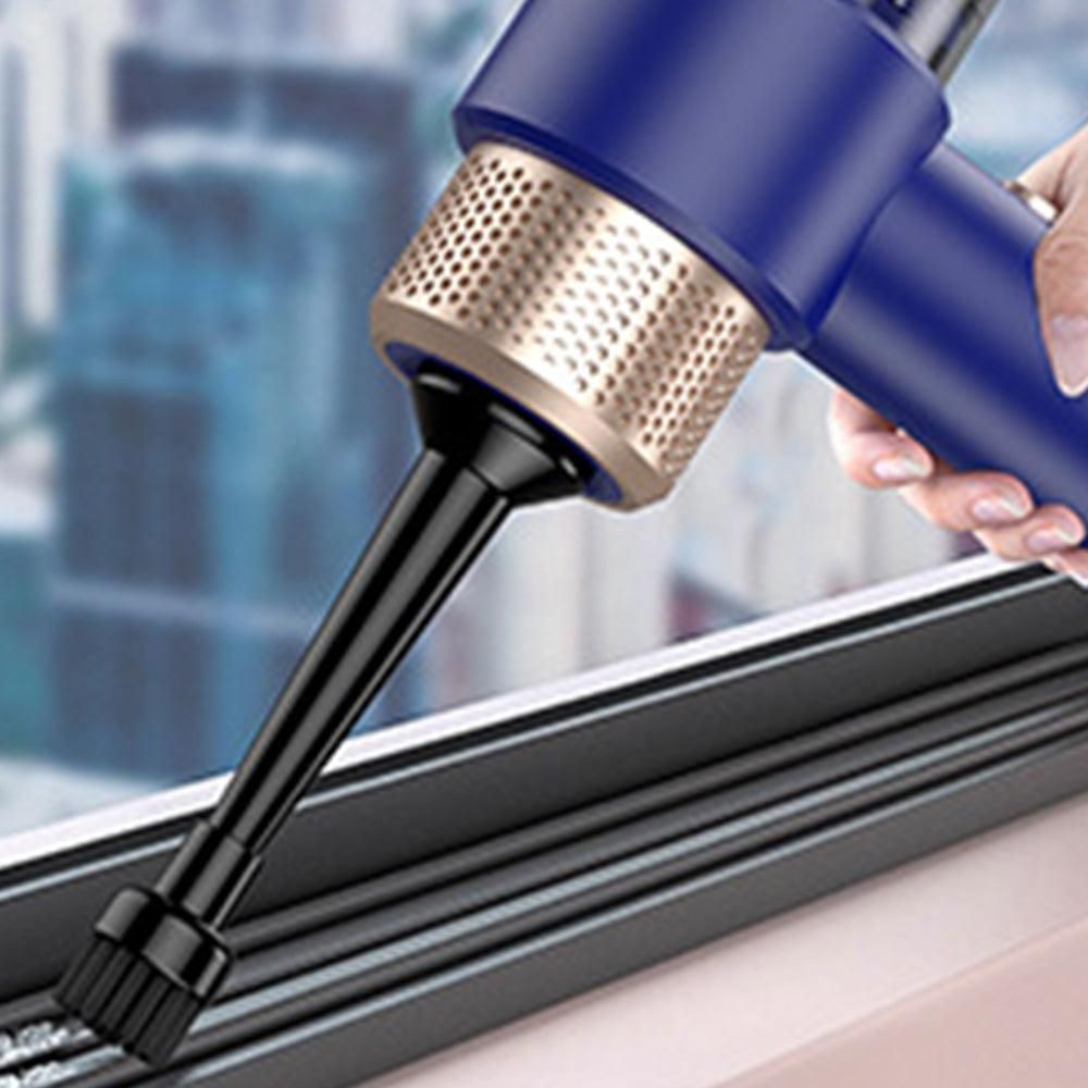 4-in-1 Handheld Car Vacuum Cleaner Portable Cordless Air Duster with LED Light for Car Home Office Blue V1263-JX-7246-2