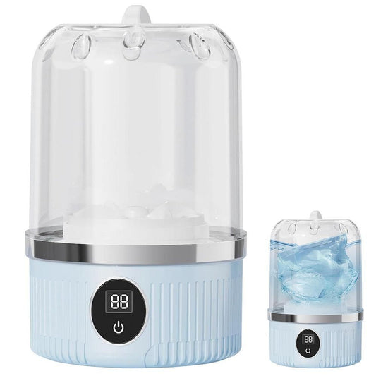 Mini Portable Washing Machine Rechargeable Small Clothes Washer for Travel Use Blue V1263-JX-7248-1