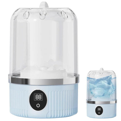 Mini Portable Washing Machine Rechargeable Small Clothes Washer for Travel Use White V1263-JX-7248-2