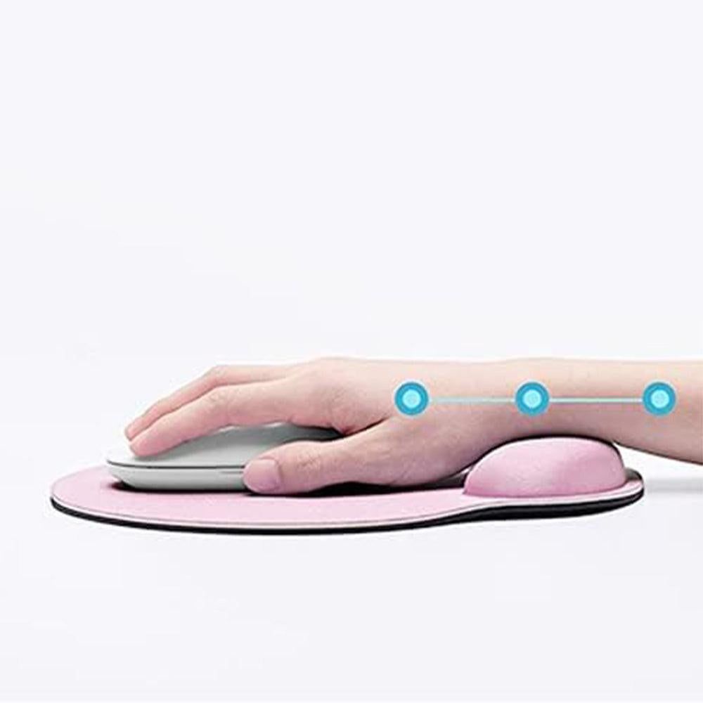3Pcs Gaming Mouse Pad with Ergonomic Wrist Rest Pink V1263-JX-7249-1