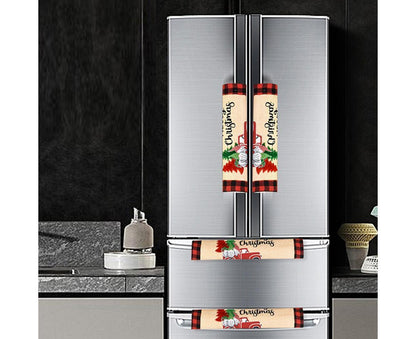 3Pcs Christmas Refrigerator Microwave Oven Door Handle Cover Sleeve Decoration V1263-JX-725