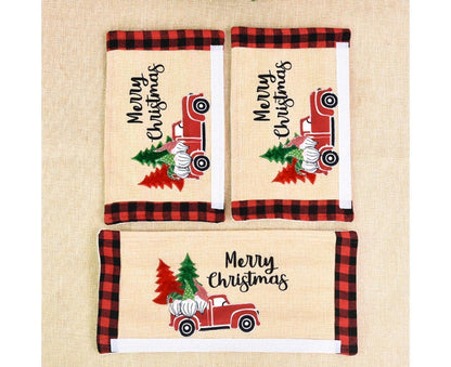 3Pcs Christmas Refrigerator Microwave Oven Door Handle Cover Sleeve Decoration V1263-JX-725
