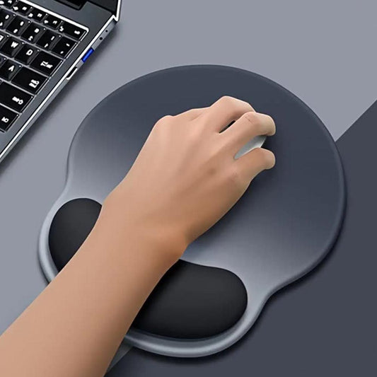Gel Wrist Rest Mouse Pad Non-Slip Ergonomic Mouse Mat for Computer and Laptop Blue V1263-JX-7250-1