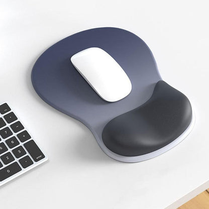 Gel Wrist Rest Mouse Pad Non-Slip Ergonomic Mouse Mat for Computer and Laptop Blue V1263-JX-7250-1