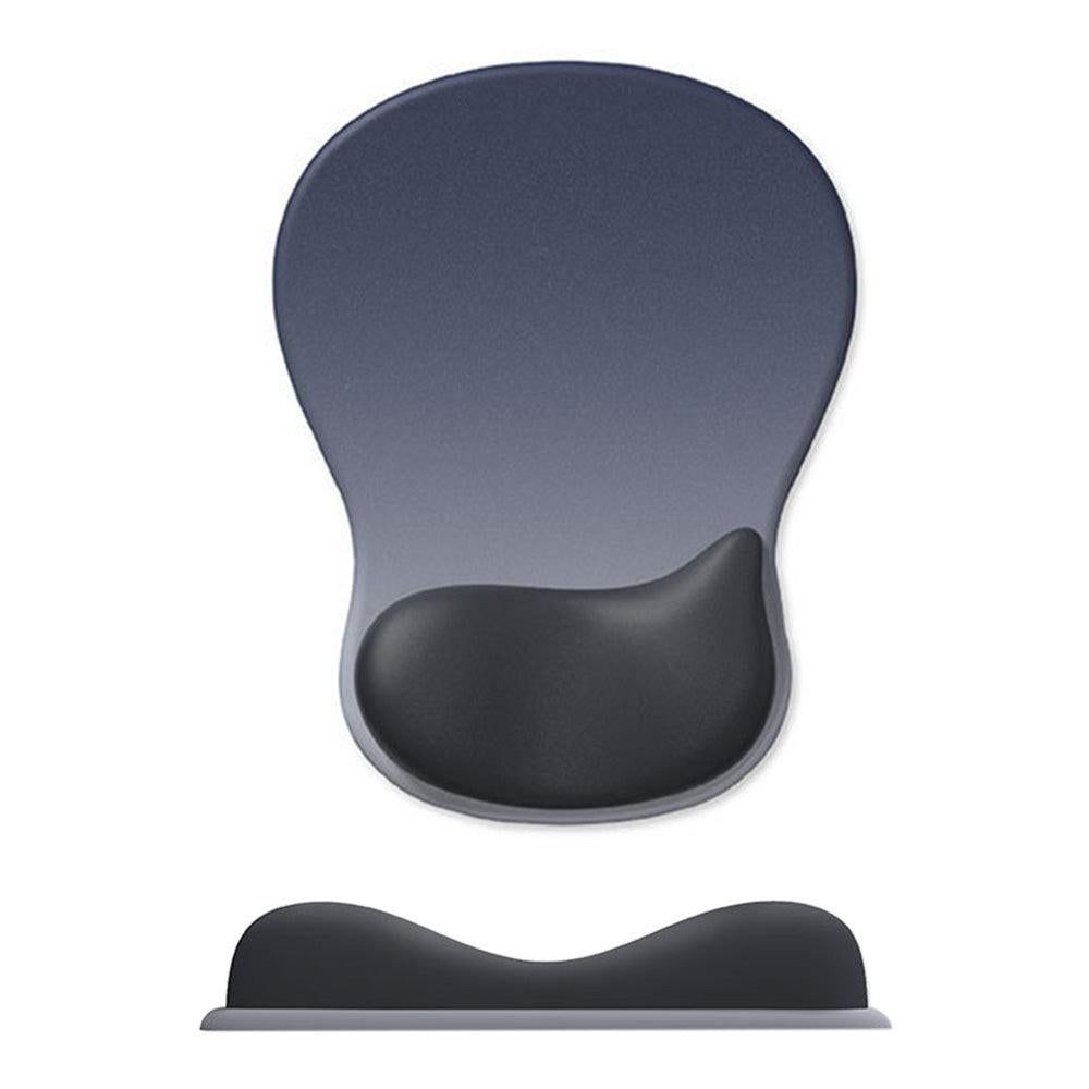 Gel Wrist Rest Mouse Pad Non-Slip Ergonomic Mouse Mat for Computer and Laptop Blue V1263-JX-7250-1