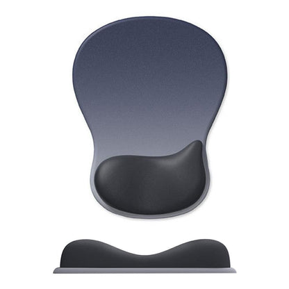 Gel Wrist Rest Mouse Pad Non-Slip Ergonomic Mouse Mat for Computer and Laptop Blue V1263-JX-7250-1