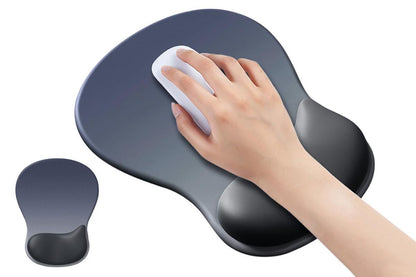 Gel Wrist Rest Mouse Pad Non-Slip Ergonomic Mouse Mat for Computer and Laptop Blue V1263-JX-7250-1