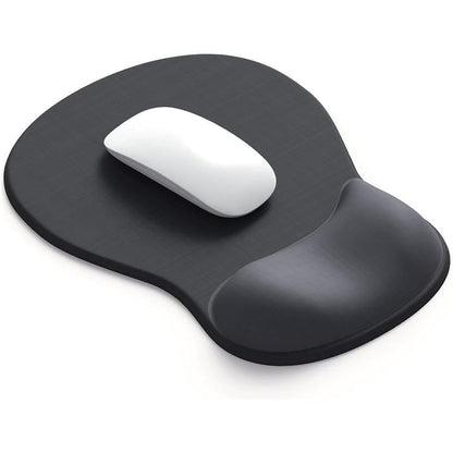 Gel Wrist Rest Mouse Pad Non-Slip Ergonomic Mouse Mat for Computer and Laptop Black V1263-JX-7250-3