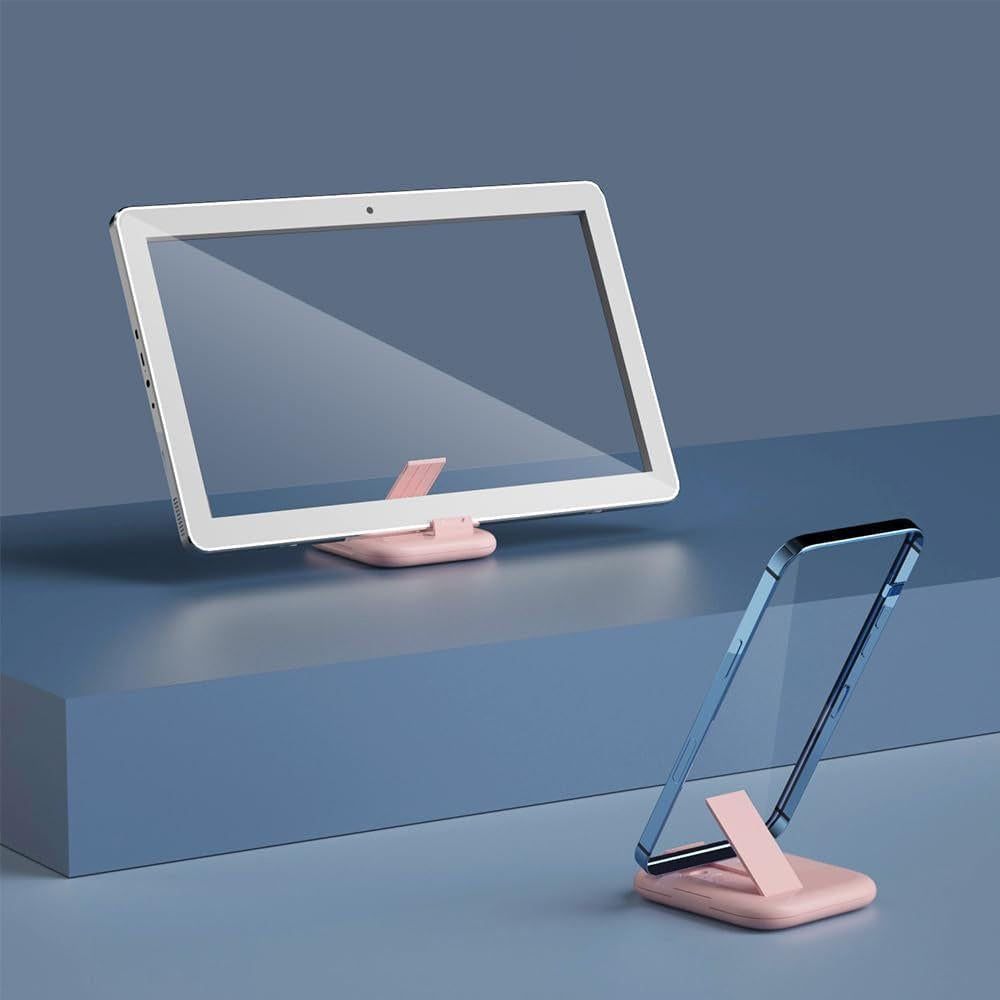 6-in-1 Cable Organizer Multifunctional Storage Box with Mirror for Travel Pink V1263-JX-7254-1
