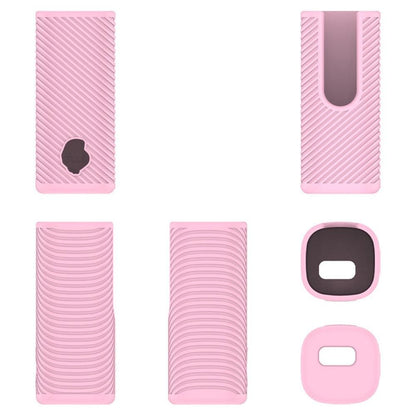 Soft Silicone Case for Skullcandy Dime Evo Wireless Earbuds Pink V1263-JX-7258-2