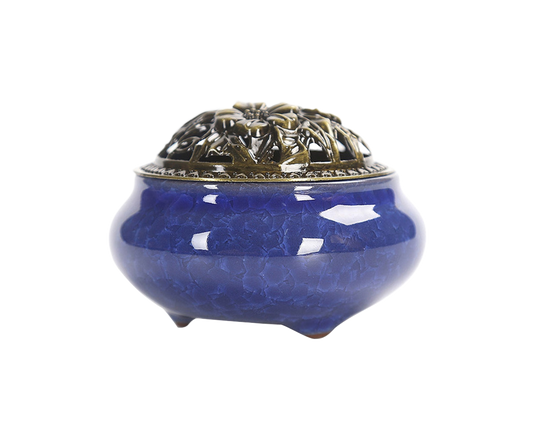 Vintage Ceramic Incense Burner Holder Meditation Buddhist Zen Censer Home Decor-2# V1263-JX-726