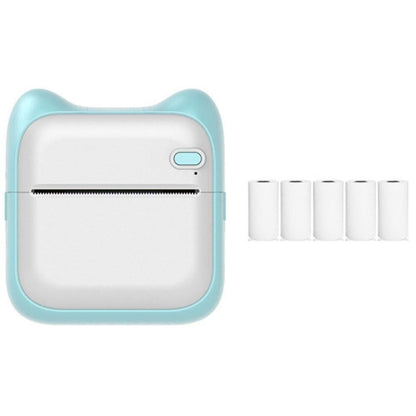 Pocket Bluetooth Thermal Printer Wireless Mobile Inkless Printer for Home Office Cyan V1263-JX-7261-1