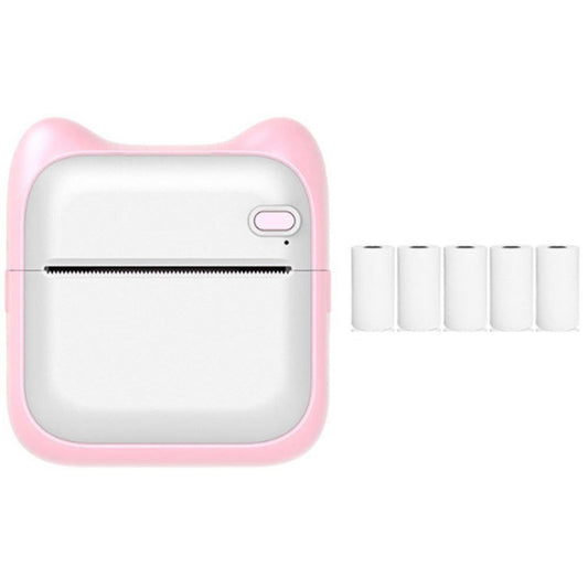 Pocket Bluetooth Thermal Printer Wireless Mobile Inkless Printer for Home Office Pink V1263-JX-7261-2