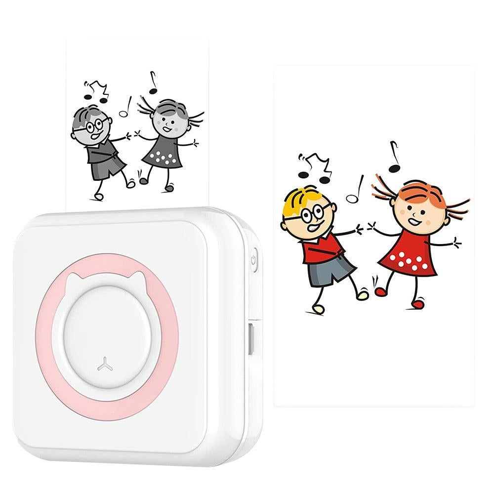 Portable Bluetooth Wireless Mini Printer Heat-Sensitive Print Maker Pink V1263-JX-7262-1