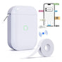 Portale Label Printer Wireless Bluetooth Label Maker Machine with Label Paper White V1263-JX-7263-2