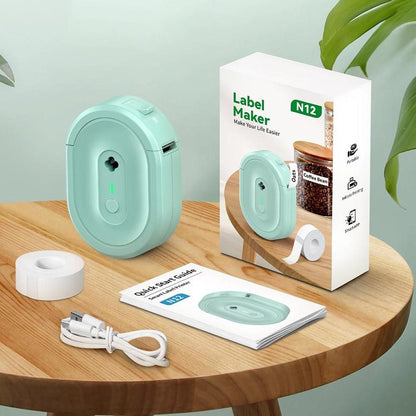 Wireless Mini Label Maker with Tape - Bluetooth Thermal Label Printer V1263-JX-7264
