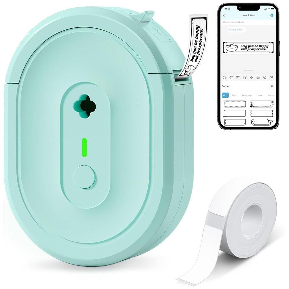 Wireless Mini Label Maker with Tape - Bluetooth Thermal Label Printer V1263-JX-7264