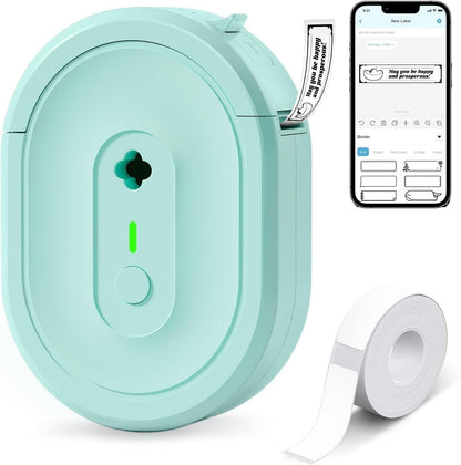 Wireless Mini Label Maker with Tape - Bluetooth Thermal Label Printer V1263-JX-7264