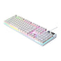 104 Keys Gaming Keyboard Wired Backlit Keyboard White V1263-JX-7265-2